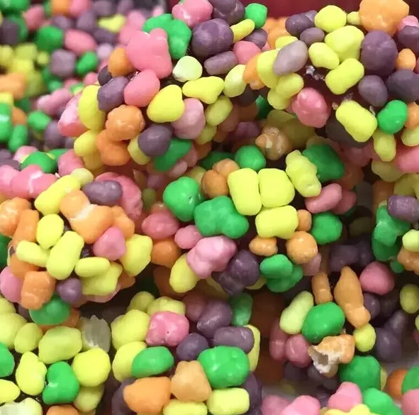 Colorful nerds gummy candy THC infused 30mg each bitesize piece.