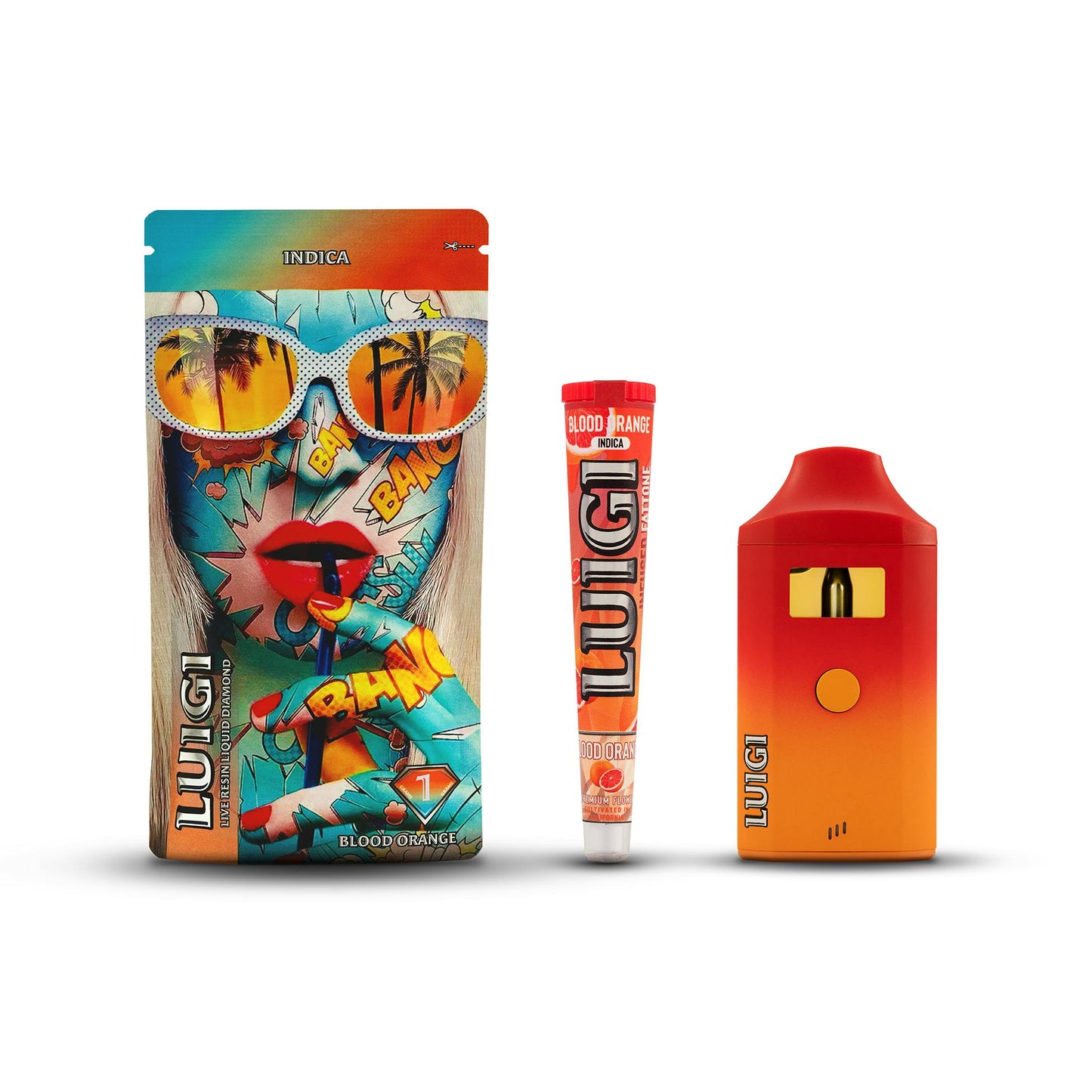 Luigi Live Resin Liquid Diamond 2G Disposable v4 + Pre Roll