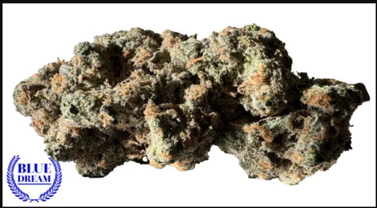 Premium Indoor-grown dense buds from the classic Sativa strain, Blue Dream. Frosty in appearance with a slight greyish blue color to the flower. Engergetic and euphoric. 