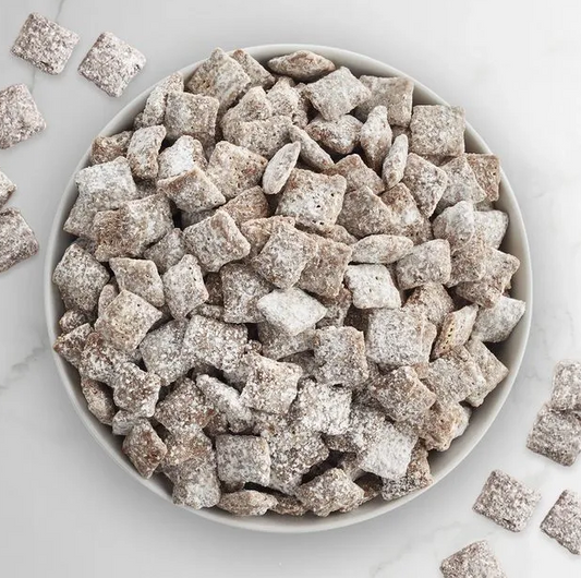 Puppy chow/muddy buddies classic Chex Party Snack with THC infusion. 