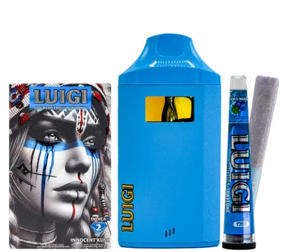 Luigi Live Resin Liquid Diamond 2G Disposable v4 + Pre Roll