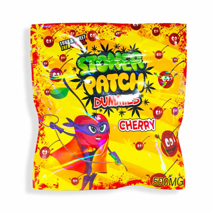 500mg gummies, classic cherryflavor. 5 pieces per bag. 